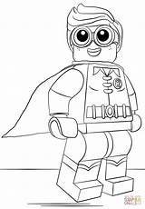 Lego Robin Coloring Pages Batman Printable Movie Crafts Colouring Drawing Supercoloring Legos Print Dc Star Category Select Wars Cartoons Animals sketch template