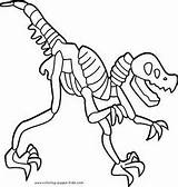 Dinosaur Coloring Bones Pages Animal Kids Color Bone Drawing Sheets Skeleton Real Printables sketch template