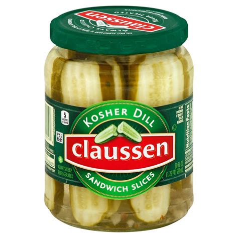 Claussen Kosher Dill Sandwich Slices Shop Vegetables At H E B