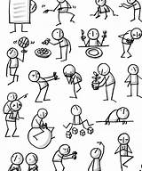 Stick Figure Sketchnotes Drawing Sketch Notes People Doodle Flipchart Sketches Figures Cartoon Man Easy Lotta Eva Lamm Yoga Doodles Faces sketch template