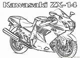 Coloring Pages Bike Dirt Kawasaki Motorcycle Drawing Dirtbike Honda Getdrawings Bikes Template sketch template