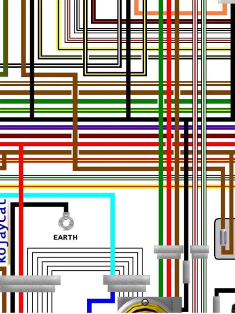 yamaha  lc   uk spec colour electrical wiring diagram