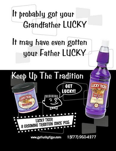Lucky Tiger Hair Tonic Old Ads You Are The Father Old