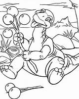 Coloring Foot Dinosaur Sharptooth sketch template
