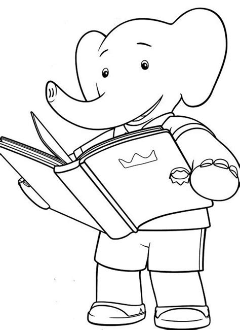 reading book coloring page coloring home