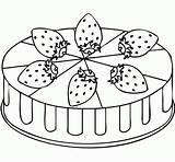 Coloring Pages Cake Simple Children Kids Color Strawberry Print Food Cakes Printable Colouring Coloringkidz Easy Books Cool Choose Board Everfreecoloring sketch template