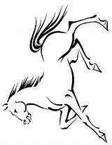 Horse Running Horses Coloring Printable Pages Stencils Outline Clipart Clip Cliparts Designs Printables Burning Wood Stencil Patterns Print Drawing Drawings sketch template