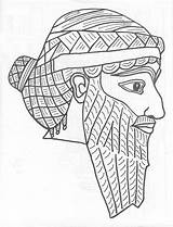 Mesopotamia Coloring Drawing Ancient Sargon Sculpture Hammurabi Pages Clipart Kids Egypt Drawings Gilgamesh Sketch Colouring Vbs Babylon Clip Color Gif sketch template