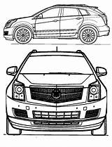Coloring Cadillac Pages Srx Print sketch template