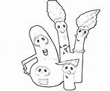 Cucumber Larry Coloring Pages Teenager Random sketch template