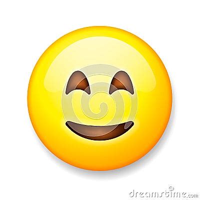 emoji isolated  white background emoticon face stock vector image