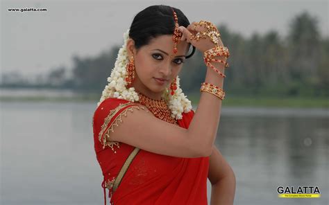 hot bollywood actress bhavana hot navel and hot kiss in saree sexy photo gallery