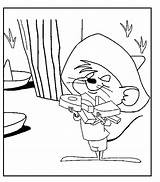 Speedy Gonzales Coloring Pages Looney Tunes Printable Amazing Colouring Popular sketch template
