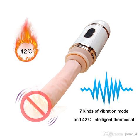 small portable rechargeable thrusting heated dildo gun sex