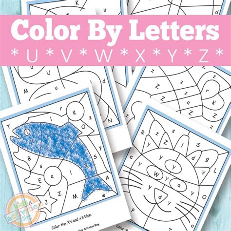 easy color  letter worksheets  letters       kids