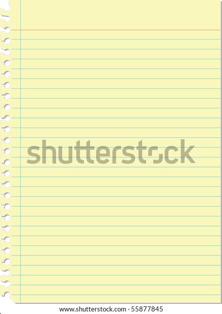 yellow lined paper stock vector royalty
