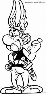 Asterix Coloring Pages Obelix Cartoon Character Color Sheets Characters Printable Kids Obelisk Sheet Back sketch template