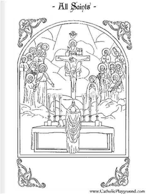 coloring pages catholic playground