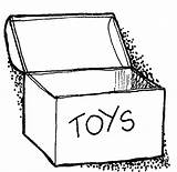 Toy Box Boxes Clipart Toys Coloring Empty Clip Pages Toybox Template Sketch Kids Color Treasure Cliparts Library Choose Board Sketches sketch template