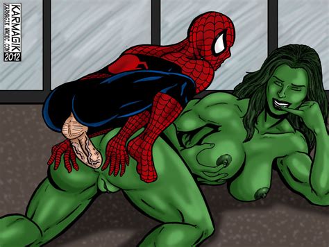 sex with spider man karmagik art she hulk porn gallery