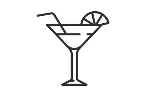 cocktail icon glass cup drink logo illustrator graphics creative