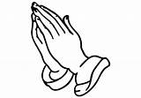 Praying Hands Prayer Clipart Coloring Hand Clip Cartoon Drawing Pray Pages Vector Cliparts National God Lenten Color Simple Person Emoji sketch template