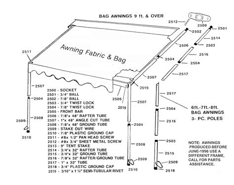 rv awning replacement parts catalog