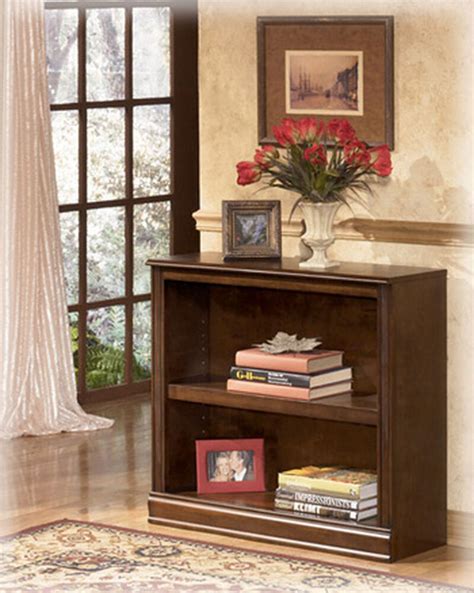 shelf traditional small bookcase  medium brown mathis brothers