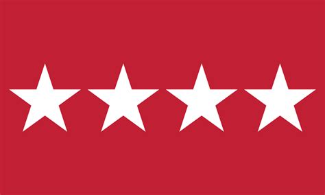 star army general outdoor flag