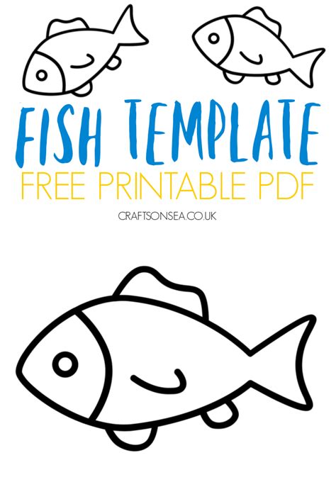 fish printable  craft template  fish template templates