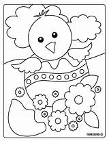 Coloring Easter Pages Printable Kids Spring Sheets Chick Print Chicken Egg Book Fun Thanksgiving Sunny Monster Toddler Preschool Popular Sweet sketch template