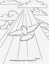 Dove Coloring Printable Pages Template Peace Kids Rays Sun Space Coloringpagesbymradron Comments Peterainsworth Drawing sketch template