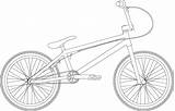 Coloring Bmx Bike Hot sketch template