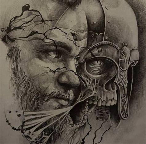 collection of vikings fan art via instagram album on imgur skull