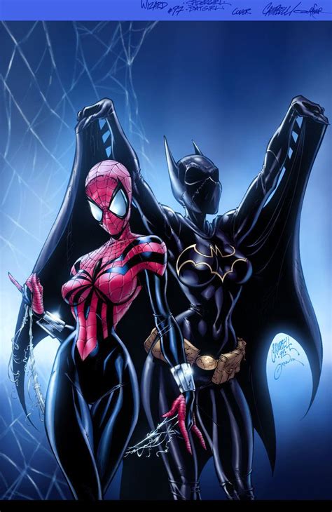 spider girl and batgirl campbell garner comic helden comic und superhelden