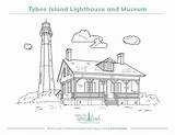 Tybee Coloring Island Lighthouse Savannah Pages Pdf Visitsavannah Version Print sketch template