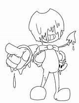 Bendy Melting Pointing Covered Sammy sketch template