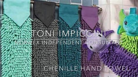 norwex chenille hand towel youtube