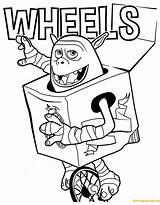 Coloring Pages Boxtrolls Wheels Colouring Boxtroll Troll Printable Color Sheets Print Doll Template Box Movie Trolls Rides Unicycle Meet He sketch template