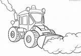 Tractor Snow Coloring Pages Shoots sketch template