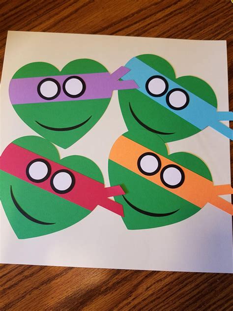 teenage mutant ninja turtles printable valentines day cards printable
