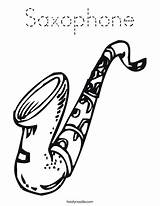 Saxophone Coloring Le Alto Pages Drawing Trombone Music Print Color Sax Cursive Search Twistynoodle Noodle Favorites Login Add Outline Built sketch template
