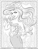 Coloring Pages Disney Mermaid Adult Hashtag Colouring Detailed Printable Princess Sheets Little Ariel Cartoon Adults Mermay Keeping Going Choose Board sketch template