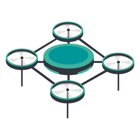 circular quadcopter drone illustration transparent png svg vector file