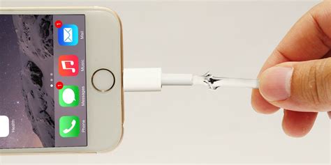 prevent  fix frayed iphone lightning cable
