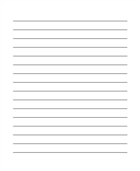 lined paper   write