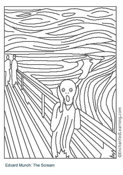 coloring page  scream  printable coloring pages img