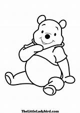 Pooh Winnie Coloring Pages Bear Printable Colouring Drawings Characters Clipartmag Kids Disney Smile sketch template