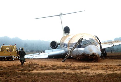 a tu 154c cargo aircraft from the soviet national airline aeroflot straddles a ditch about 200