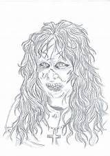 Exorcist Regan Macneil sketch template